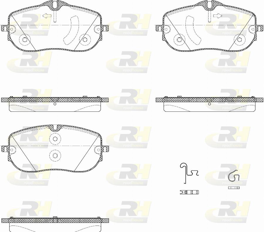 Roadhouse H22022.00 - Тормозные колодки, дисковые, комплект autodnr.net