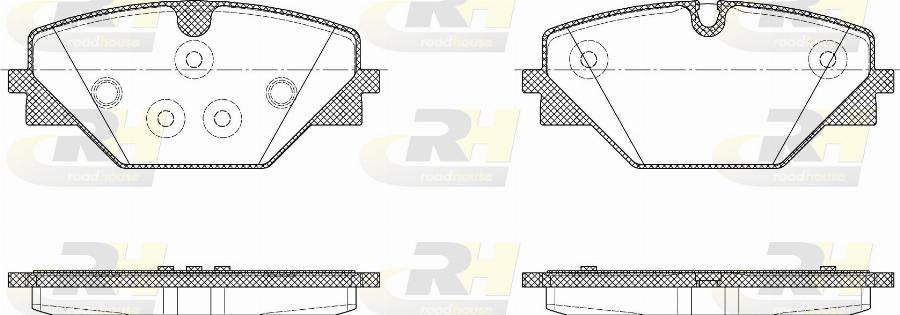 Roadhouse H22028.00 - Гальмівні колодки, дискові гальма autocars.com.ua