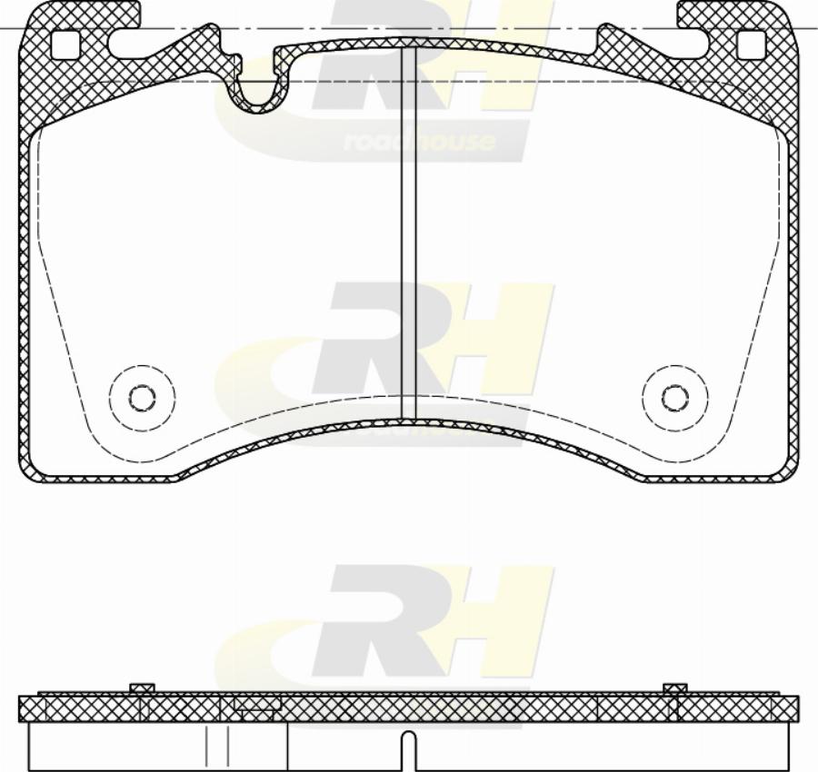 Roadhouse H22030.00 - Гальмівні колодки, дискові гальма autocars.com.ua