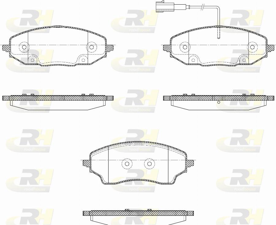 Roadhouse H22032.01 - Тормозные колодки, дисковые, комплект autodnr.net