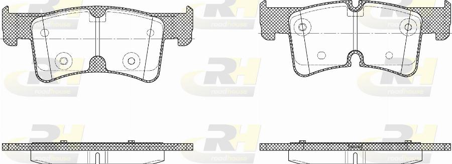 Roadhouse H22036.00 - Тормозные колодки, дисковые, комплект autodnr.net