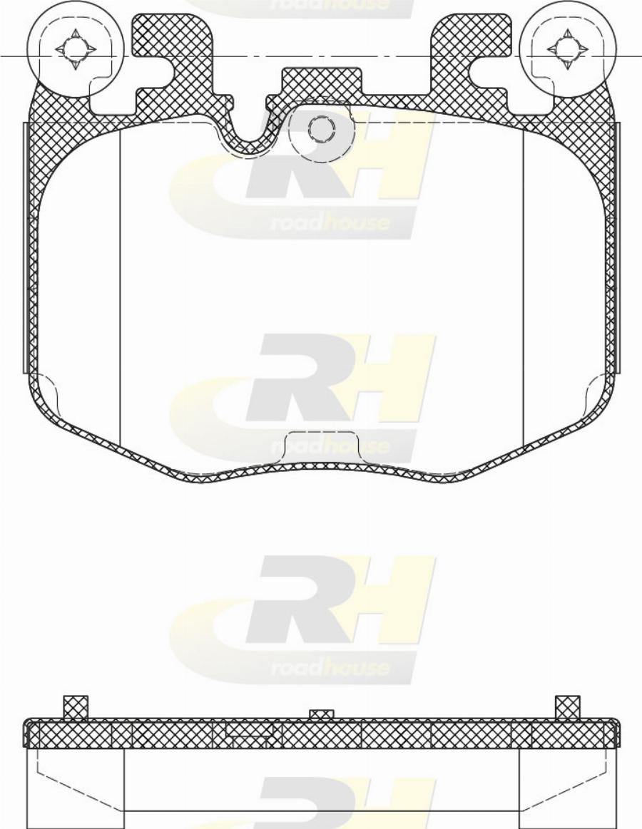 Roadhouse H22040.00 - Тормозные колодки, дисковые, комплект avtokuzovplus.com.ua