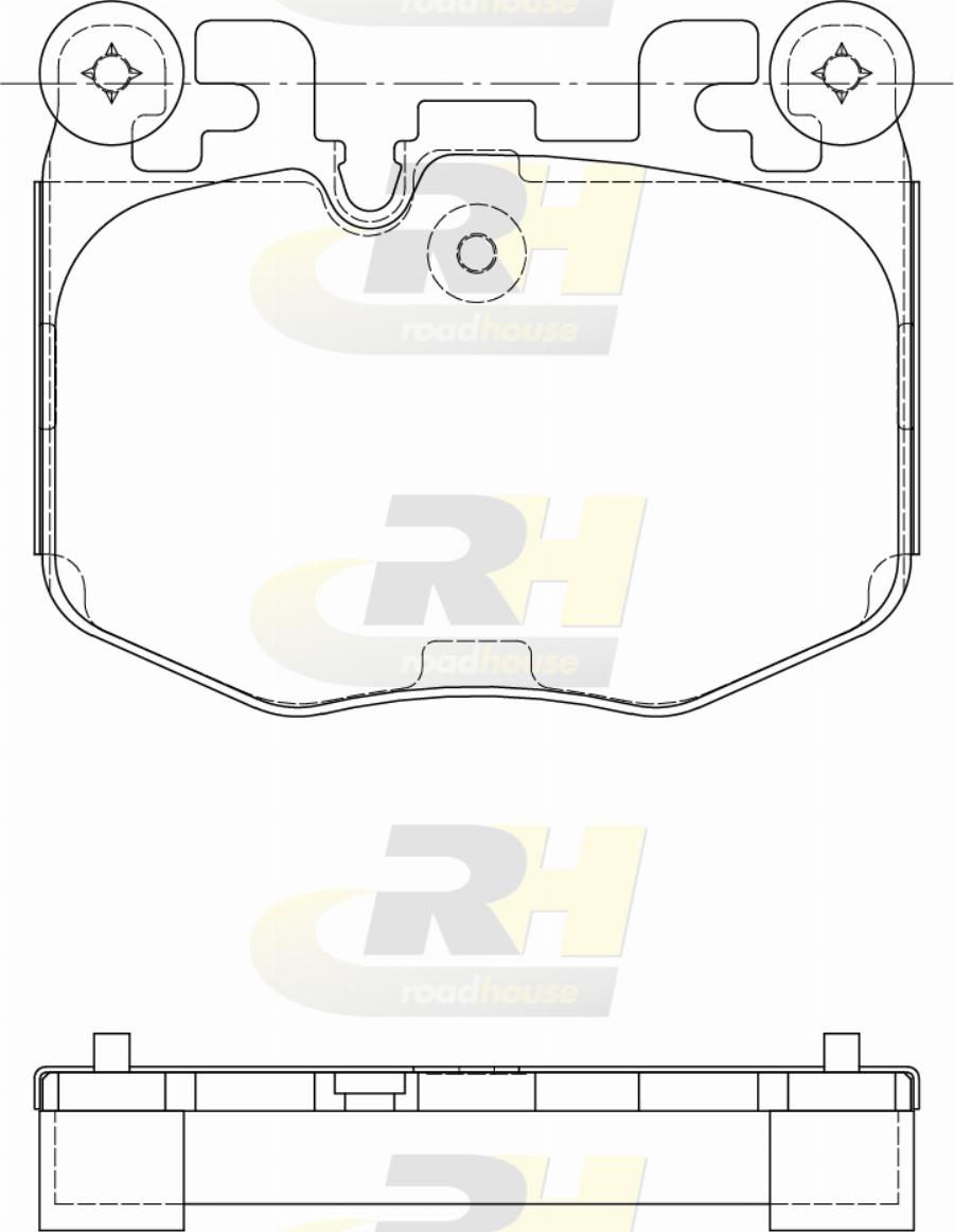 Roadhouse H22040.10 - Гальмівні колодки, дискові гальма autocars.com.ua