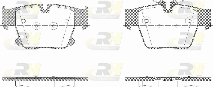 Roadhouse H22049.00 - Гальмівні колодки, дискові гальма autocars.com.ua