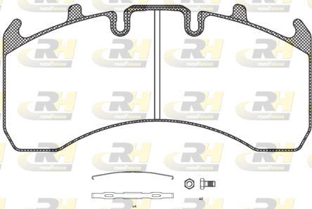 Roadhouse JSX 21156.00 - Гальмівні колодки, дискові гальма autocars.com.ua