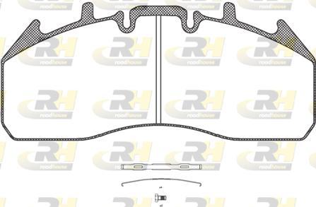 Roadhouse JSX 21257.00 - Гальмівні колодки, дискові гальма autocars.com.ua