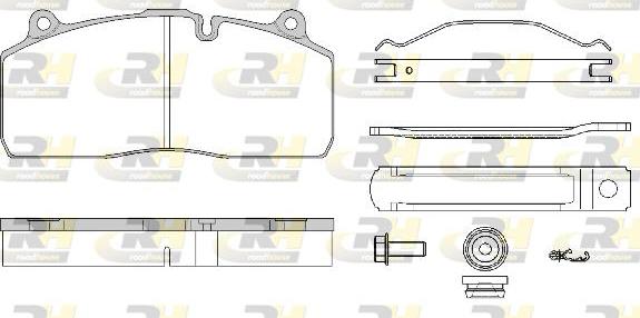 Roadhouse JSX 21316.80 - Гальмівні колодки, дискові гальма autocars.com.ua