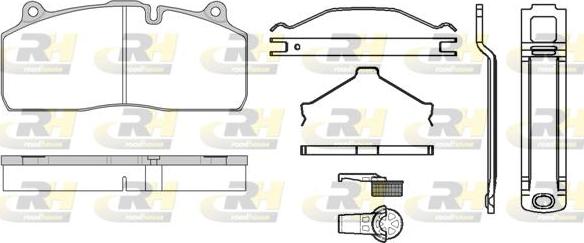 Roadhouse JSX 21316.81 - Гальмівні колодки, дискові гальма autocars.com.ua