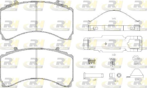 Roadhouse JSX 21479.80 - Тормозные колодки, дисковые, комплект autodnr.net