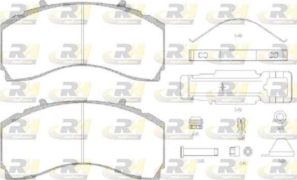 Roadhouse JSX 21480.80 - Тормозные колодки, дисковые, комплект autodnr.net