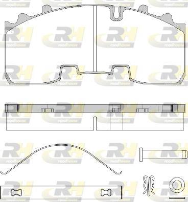 Roadhouse JSX 21556.80 - Гальмівні колодки, дискові гальма autocars.com.ua