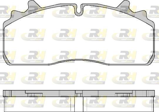 Roadhouse JSX 21726.00 - Гальмівні колодки, дискові гальма autocars.com.ua