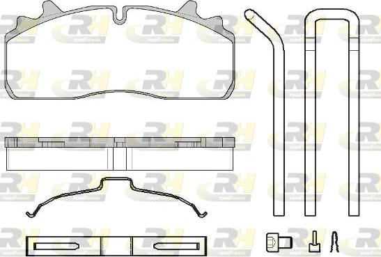 Roadhouse JSX 21726.80 - Гальмівні колодки, дискові гальма autocars.com.ua