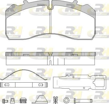 Roadhouse JSX 21846.80 - Гальмівні колодки, дискові гальма autocars.com.ua