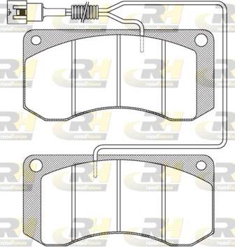 Roadhouse JSX 2258.41 - Гальмівні колодки, дискові гальма autocars.com.ua