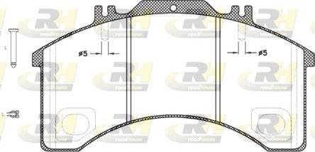 Roadhouse JSX 2497.30 - Тормозные колодки, дисковые, комплект avtokuzovplus.com.ua