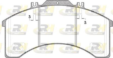 Roadhouse JSX 2498.00 - Гальмівні колодки, дискові гальма autocars.com.ua