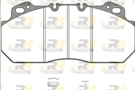 Roadhouse JSX 2622.00 - Гальмівні колодки, дискові гальма autocars.com.ua