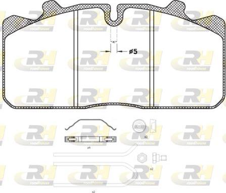 Roadhouse JSX 2658.30 - Гальмівні колодки, дискові гальма autocars.com.ua