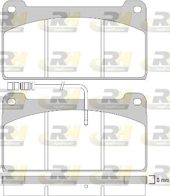 Roadhouse JSX 2823.40 - Гальмівні колодки, дискові гальма autocars.com.ua