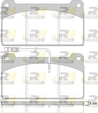 Roadhouse JSX 2823.41 - Гальмівні колодки, дискові гальма autocars.com.ua