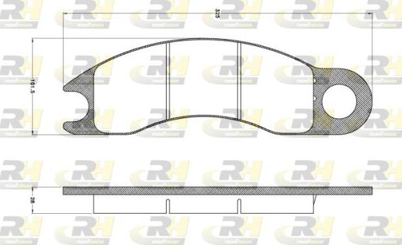 Roadhouse JSX 2910.20 - Тормозные колодки, дисковые, комплект avtokuzovplus.com.ua