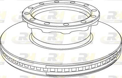 Roadhouse NSX1029.20 - Гальмівний диск autocars.com.ua