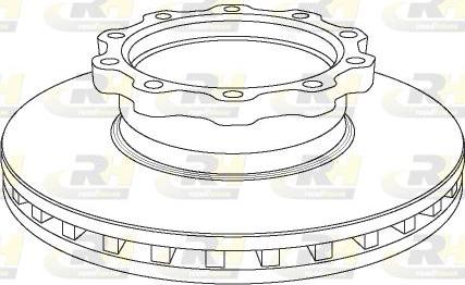 PE Automotive 0104044407124156 - Гальмівний диск autocars.com.ua