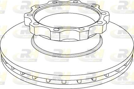 Roadhouse NSX1044.20 - Гальмівний диск autocars.com.ua