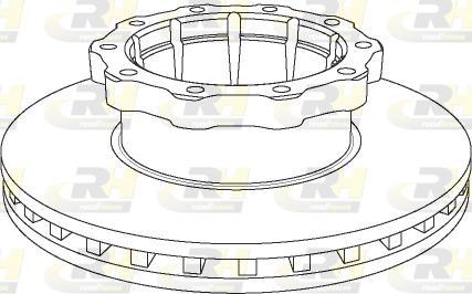 Roadhouse NSX1048.20 - Гальмівний диск autocars.com.ua