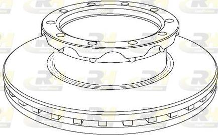 Roadhouse NSX1062.20 - Гальмівний диск autocars.com.ua