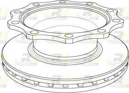 Roadhouse NSX1078.20 - Гальмівний диск autocars.com.ua