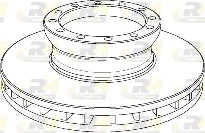 Roadhouse NSX1139.20 - Гальмівний диск autocars.com.ua