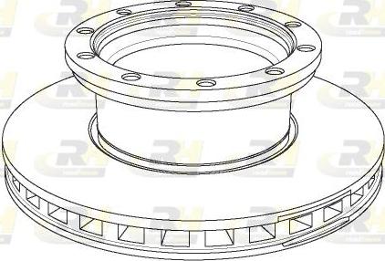 DT Spare Parts 4057795315563 - Тормозной диск avtokuzovplus.com.ua