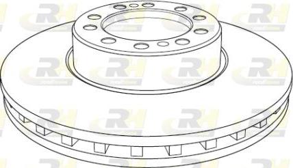 Roadhouse NSX1193.20 - Гальмівний диск autocars.com.ua