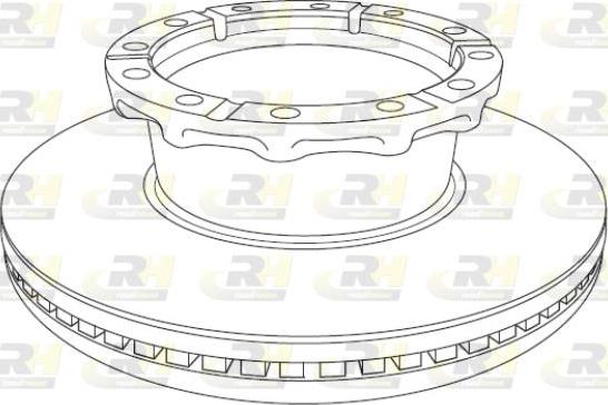 Roadhouse NSX1240.20 - Тормозной диск avtokuzovplus.com.ua