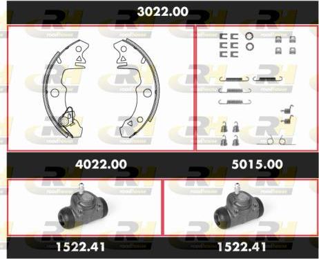 Roadhouse SPK 3022.00 - Комплект гальм, барабанний механізм autocars.com.ua