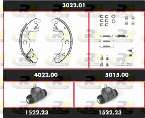 Roadhouse SPK 3022.01 - Комплект тормозных колодок, барабанные autodnr.net