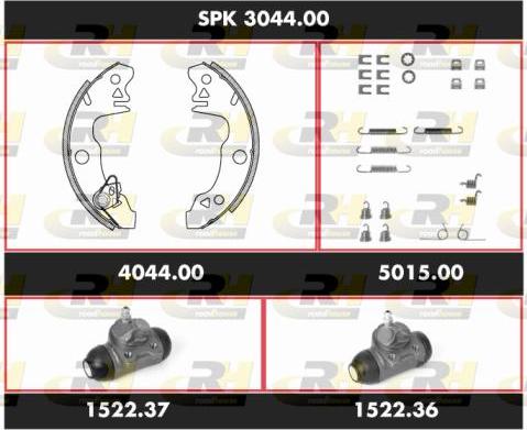 Roadhouse SPK 3044.00 - Комплект гальм, барабанний механізм autocars.com.ua