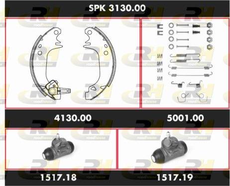 Roadhouse SPK 3130.00 - Комплект гальм, барабанний механізм autocars.com.ua