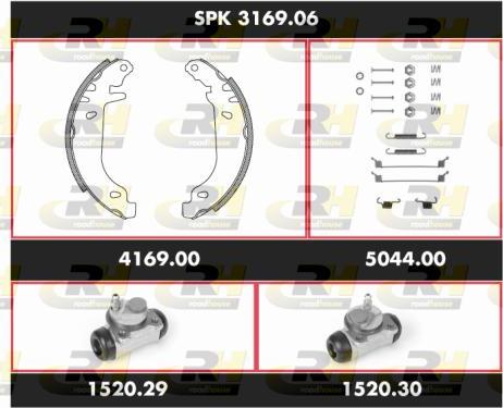 Roadhouse SPK 3169.06 - Комплект гальм, барабанний механізм autocars.com.ua