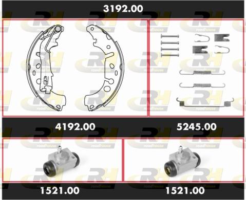 Roadhouse SPK3192.00 - Комплект тормозных колодок, барабанные autodnr.net