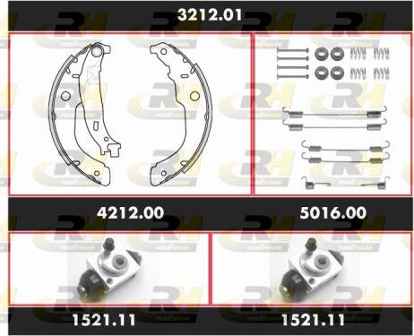 Roadhouse SPK 3212.01 - Комплект гальм, барабанний механізм autocars.com.ua