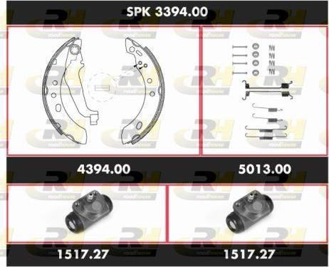 Roadhouse SPK 3394.00 - Комплект гальм, барабанний механізм autocars.com.ua