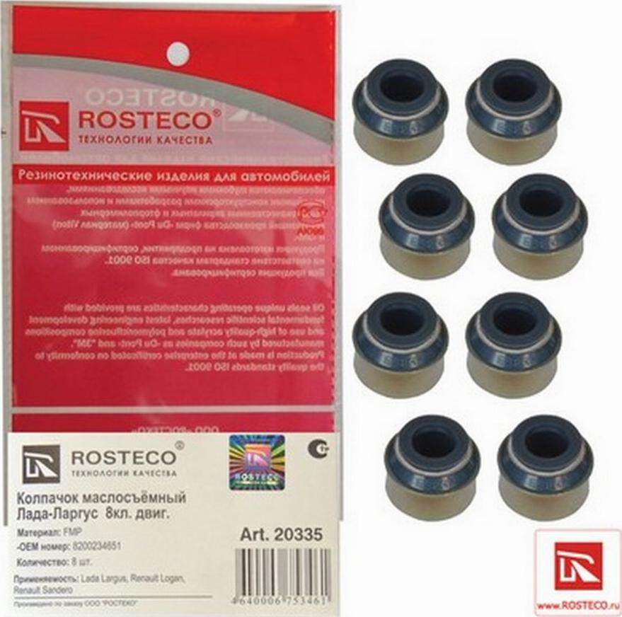 Rosteco 20335 - Уплотнительное кольцо, стержень клапана autodnr.net