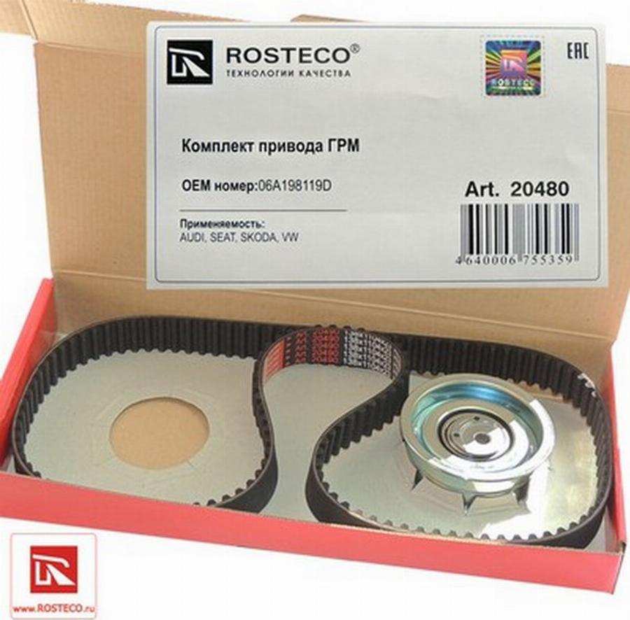 Rosteco 20480 - Комплект ремня ГРМ autodnr.net