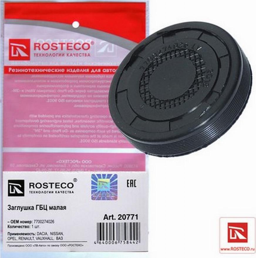 Rosteco 20771 - Заглушка, ось коромысла-монтажное отверстие autodnr.net