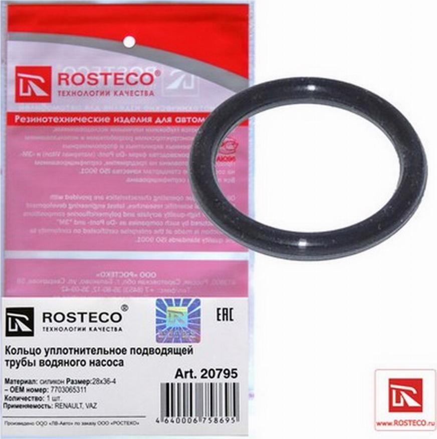 Rosteco 20795 - Прокладка, масляный насос autodnr.net