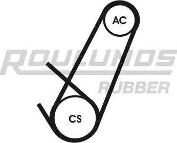 Roulunds Rubber 4K0924T1 - Поликлиновый ременный комплект autodnr.net