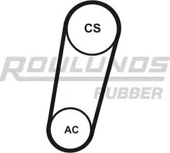 Roulunds Rubber 5K0705T1 - Поликлиновый ременный комплект autodnr.net